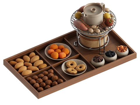 New Chinese-style tea set tea tray