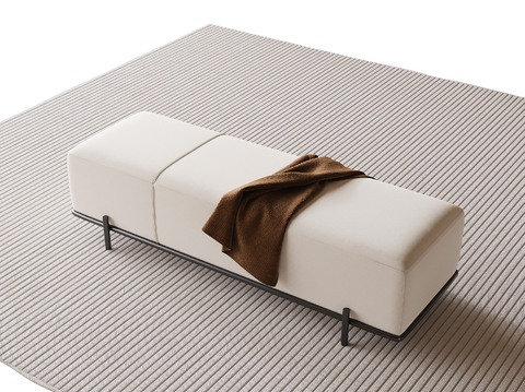 Modern footrest bed end stool