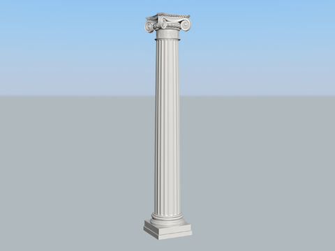 European Column Roman Column Carved Column