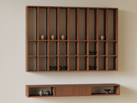 Mid-century Style Tea Cabinet Tea Rack