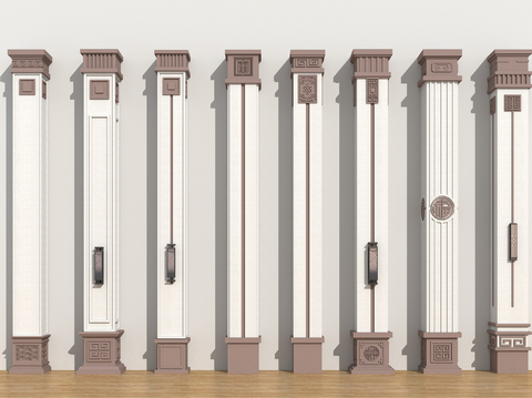 Neo-Chinese Style column door column plaster column square column