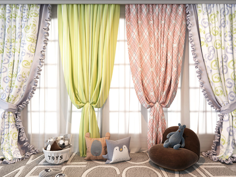 Modern Curtain Screen Gauze Curtain