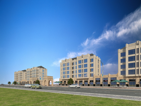 Appearance of residential buildings along the street