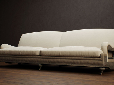 Wabi-sabi Style Sofa Double Sofa