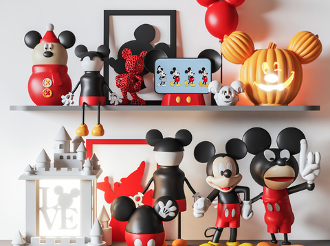 Mickey Mouse Tide Sculpture Doll Cartoon Ornaments