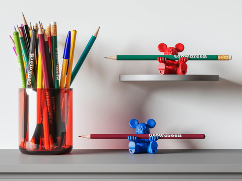 Cartoon Pen Holder Pencil Brush