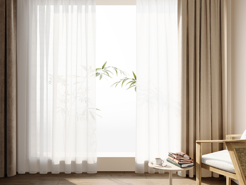 Plain Curtain Screen Curtain