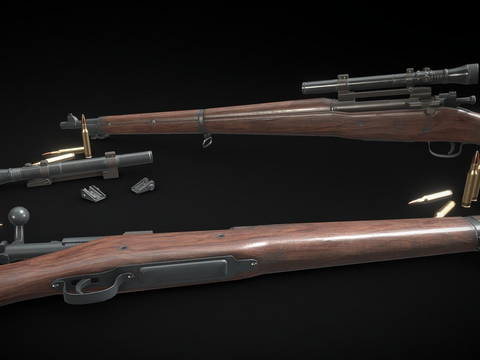 Springfield 1903 Sniper Rifle Firearms