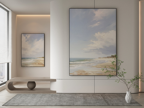 Modern Decorative Painting Landscape Oil Painting Seaside Oil Painting