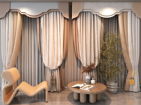 Modern Curtain Screen Gauze Curtain