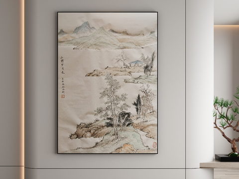 New Chinese Decorative Painting Landscape Painting Hanging Painting