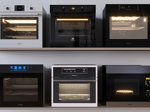 Modern Microwave Oven Smart Appliances