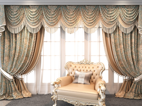 European-style curtain screen curtain