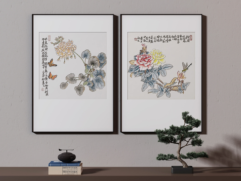 New Chinese Flower Painting Decorative Painting