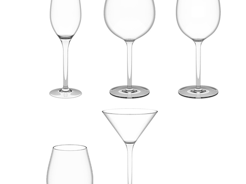 Modern glass goblet DiningRoom goblet