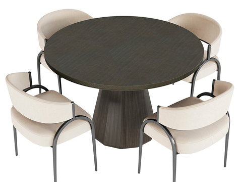 Modern Dining Table and Chair Round Dining Table