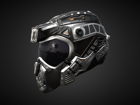 sci-fi helmet