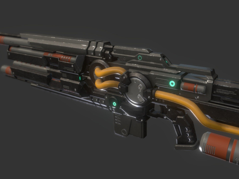 Sci-Fi RailGun Rifle Firearms