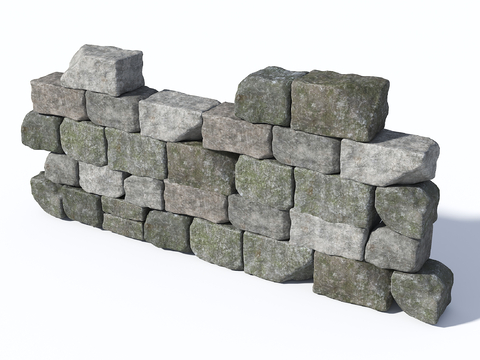 Stone retaining wall Natural stone wall rubble retaining wall