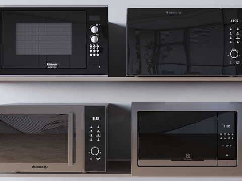 Modern Microwave Oven Smart Appliances