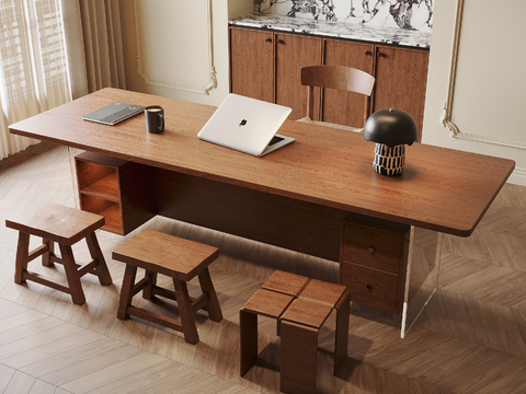 Mid-century Style Desk Study Table