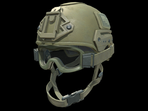 l Bulletproof helmet with goggles