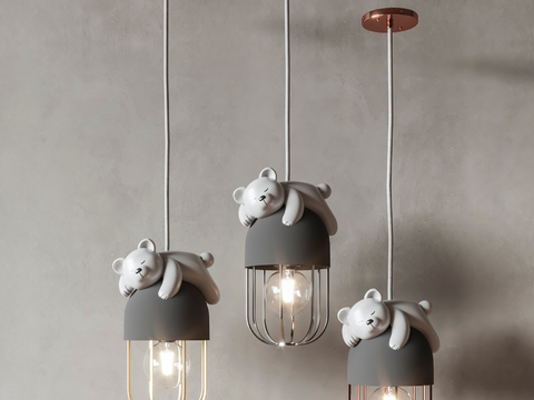 Cartoon chandelier for children