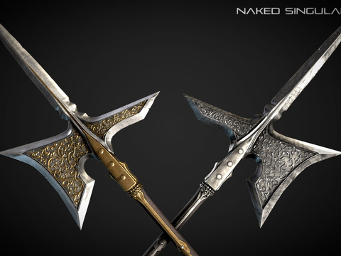 Light Halberd Medieval Dark Fantasy Halberd