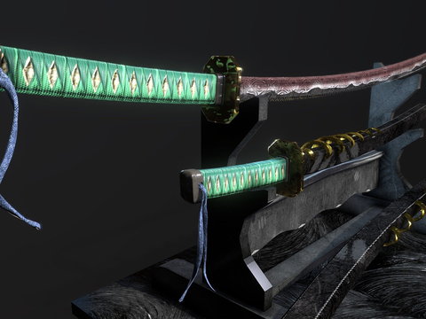 Katana with bracket