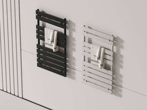 Bathroom products towel rack