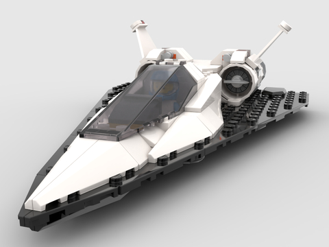 LEGO toy blocks fighter spaceship