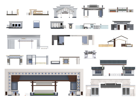 Modern Entrance Gate Landscape Gate Community Gate