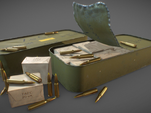 7.62x 54 Rifle Ammunition Tank