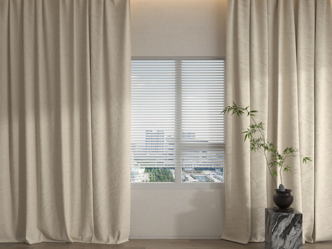 Plain curtains