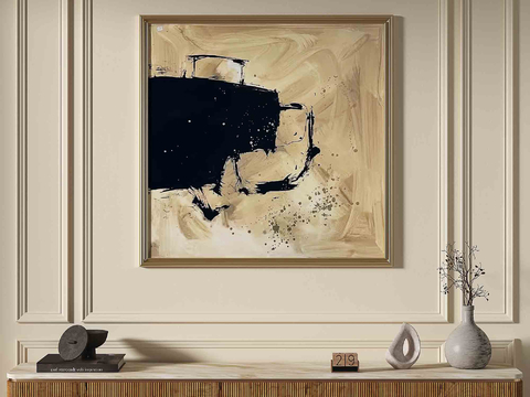 French abstract painting decorative painting