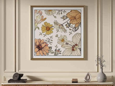 French Flower Painting Decorative Painting