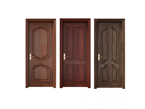 European-style swing door single door wooden door room door entry door interior door