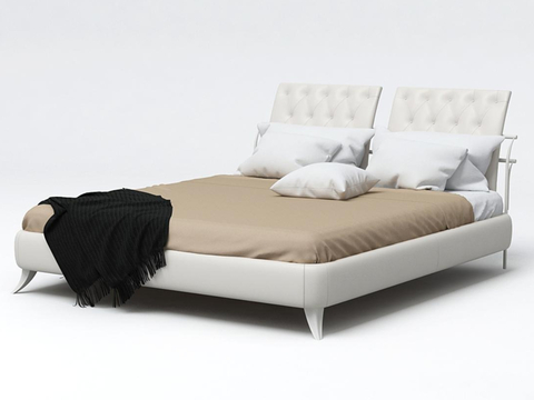 Acur Italian Double Bed Leather Soft Bed