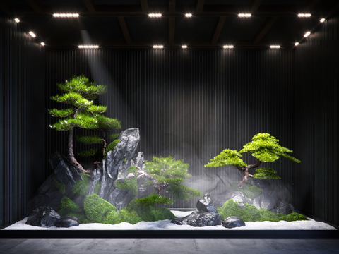 Neo-Chinese Style Interior Landscape Landscaping