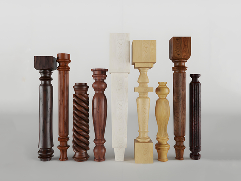 European-style baluster handrail