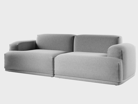 MUUTO Nordic Double Sofa Tofu Block Sofa