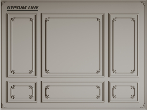 French line gypsum line gypsum line Wall PU line