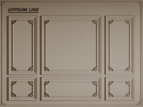 French line gypsum line gypsum line Wall PU line