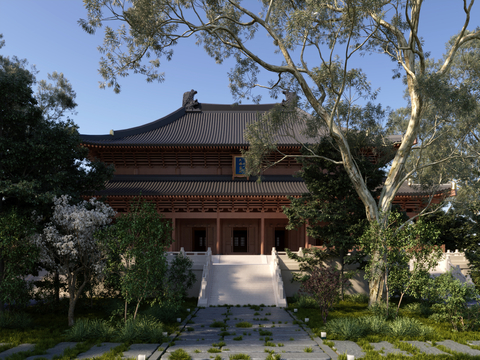 Ancient Chinese-style Temple Dagong Hall