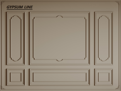 French line gypsum line gypsum line Wall PU line