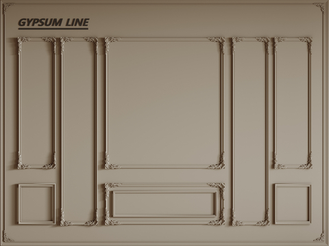 French line gypsum line gypsum line Wall PU line