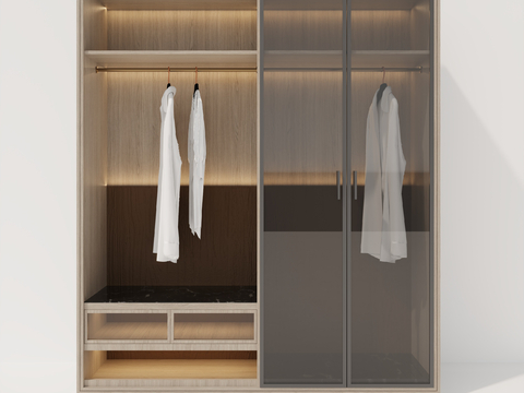 Glass wardrobe