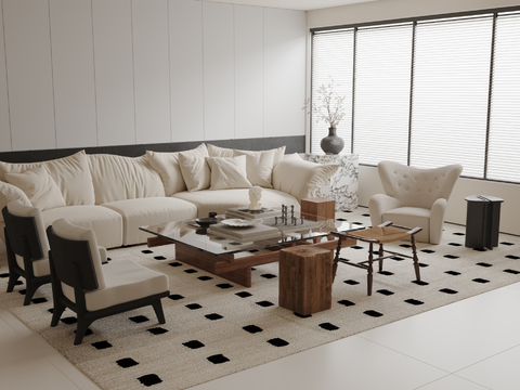 Cream style soft sofa Sectional Sofa