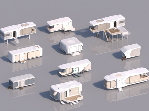 Modern Space Capsule Homestay Architecture