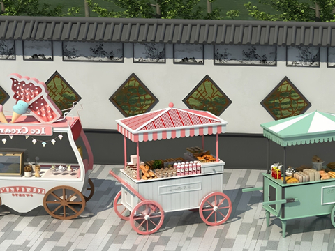 Modern Sale Cart Mobile Booth Mobile Food Truck